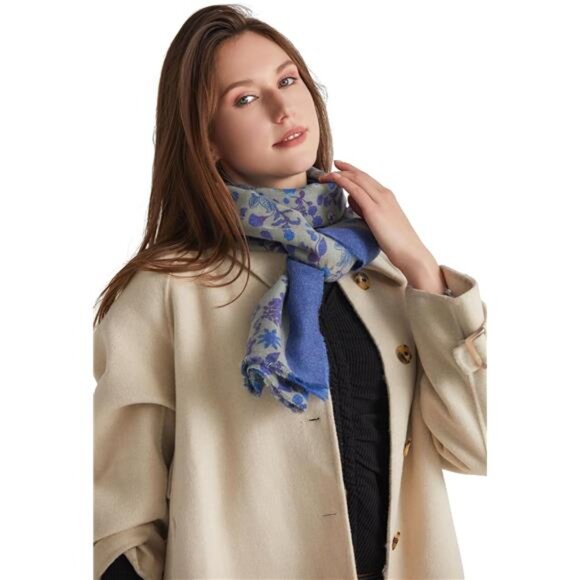 Womens Cashmere Scarf Super Soft Pashmina Shawl Wrap Evening Dress Winter Gift - Picture 4 of 7